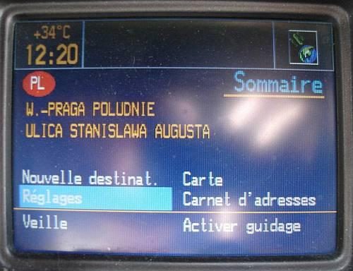 Renault Carminat 6000 Tłumaczenie nawigacji - Polskie menu